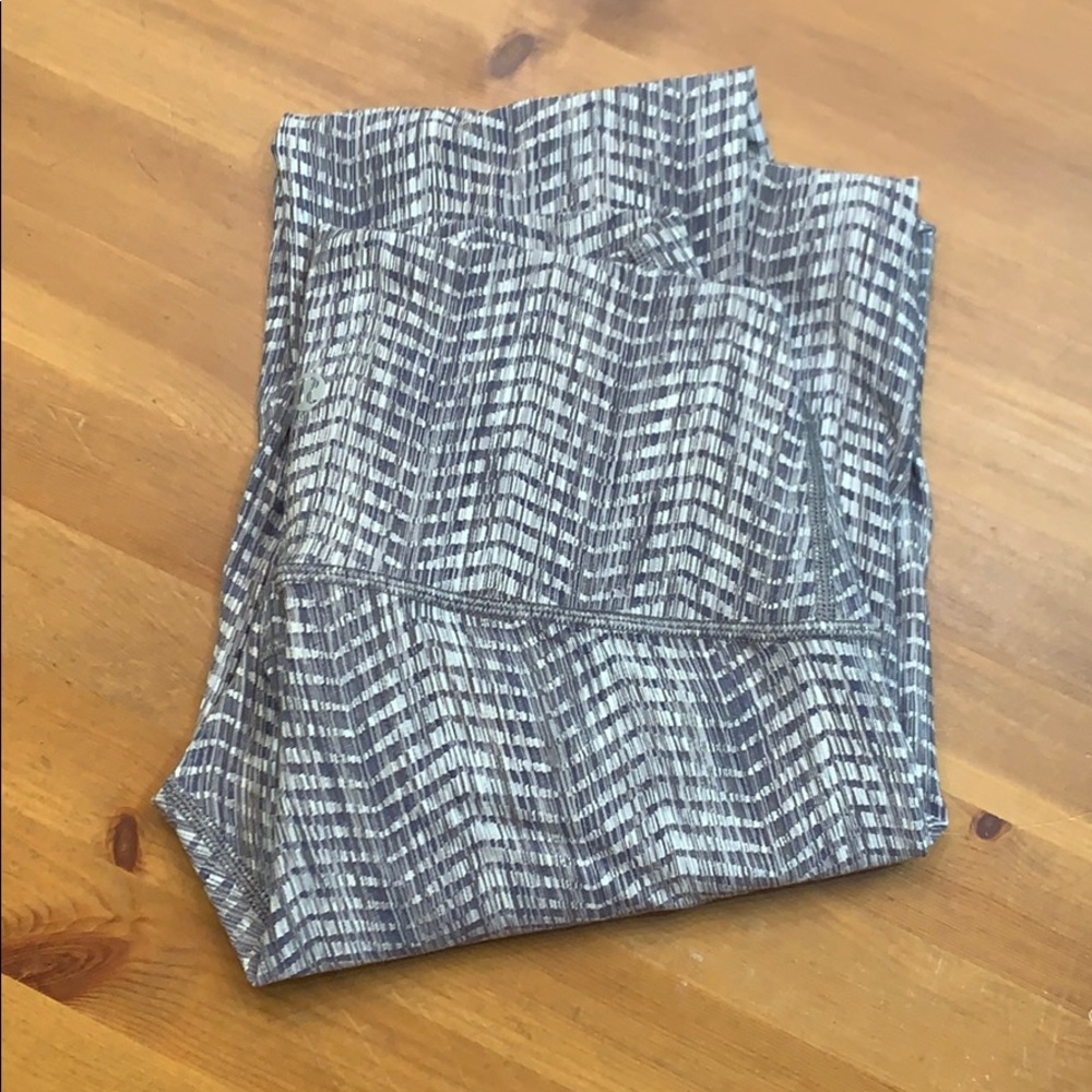 Lululemon Wunder Under jacquard 7/8